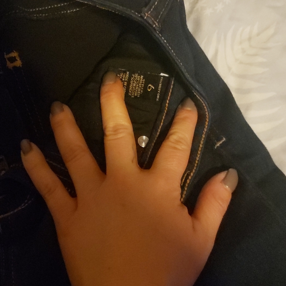 Celebrity Gold Skinny Jeans